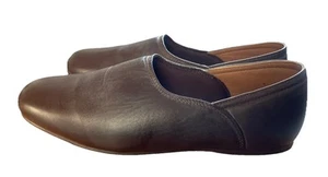 Chums Brown Men's Real Leather Grecian Slippers With Leather Soles MJ119 Size 9 - Picture 1 of 10