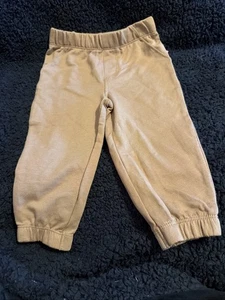 Carter’s Lightweight Sweatpants Brown 18 Months.   C131 - Picture 1 of 4