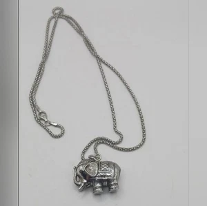 ATI Indonesia Sterling 925 Silver Bali Elephant Pendant necklace - Picture 1 of 3