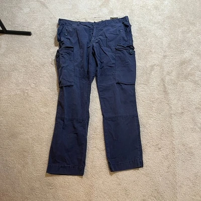 Vintage Polo Ralph Lauren Cargo Pants Men 40x30 Navy Army Paratrooper Y2K VTG - Image 1 of 4