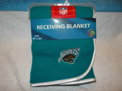 NWT  NFL JACKSONVILLE JAGUARS  RECEIVING BLANKET Cover