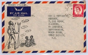 AUSTRALIA GB QEII Cover *ATOMIC BOMB TEST* (Oppenheimer) 1956 Vignette RAF ZV177 - Picture 1 of 8