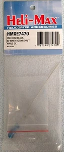 Heli-Max CNC Head Block w Inner Rotor Shaft Novus CX HMXE7470 New - Picture 1 of 1