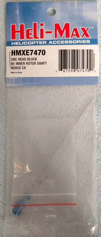 Heli-Max CNC Head Block w Inner Rotor Shaft Novus CX HMXE7470 New - Image 1 of 1