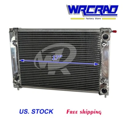 Radiador de aluminio 17" núcleo para Volkswagen 1985-1992 Golf/1982-1992 Jetta l4 MT Foto 1 de 4