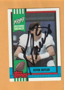 Kevin Butler Chicago Bears AUTO Firmado 1990 Topps Georgia Bulldogs 3P - Imagen 1 de 2