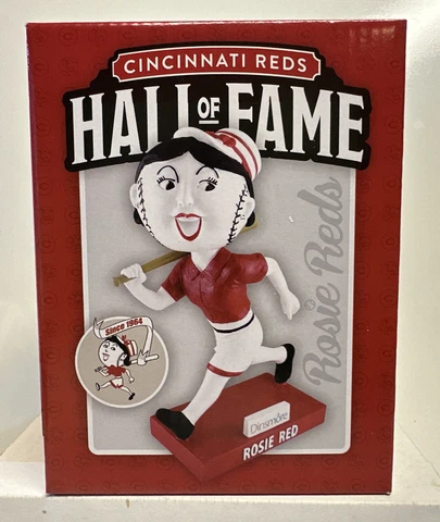 2023 Cincinnati Reds HOF Hall Of Fame Rosie Red Bobblehead , New Cover