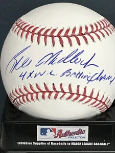 BILL MADLOCK CHICAGO CUBS 4 X NL BATTING CHAMP SIGNED OML BASEBALL - Picture 1 of 1
