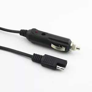 Cavo di alimentazione batteria maschio 1 piede SAE per accendisigari presa per auto solare - Foto 1 di 6