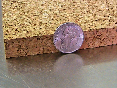 4" x 12" x 1/2" CORK BOARD CORK TILES COASTER SHEET PIECE CUSTOM CUT  - Image 1 of 2