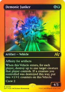 Lámina de primer lugar MTG FOIL Demonic Junker - Aetherdrift #448 - Imagen 1 de 1