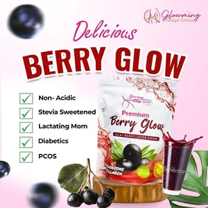 2 Packs Glowming Shape Detox Premium Berry Glow by Cris Cosmetics - Picture 1 of 6