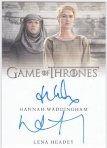 Juego de Tronos serie completa doble automático Lena Headey y Hannah Waddingham - Imagen 1 de 1