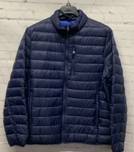 Club Room XL Mens Quilted Packable Puffer Jacket Navy Blue NEW Down - Picture 1 of 10