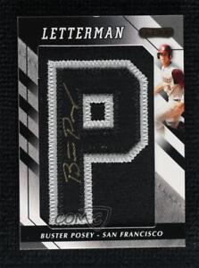 2008 Razor Letterman Numbered to 5 Black/Silver /5 Buster Posey #BUP-P Auto