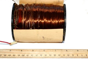 Vintage Copper Wire PETV Diameter 0.75mm, 0.4mm Resistance 19, 41.4 Ohm Soviet - Picture 1 of 3