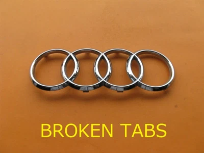 13 14 15 16 17 18 19 AUDI A4 FRONT GRILLE CHROME EMBLEM LOGO BADGE SIGN A44352 - Image 1 of 4