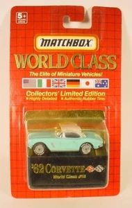Matchbox 1990 World Class # 18 Teal '62 Corvette MB71-D20 - Picture 1 of 1