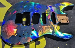 Vintage Kramer Pacer Custom 1 guitar body Mean Street Guitars Holoflash finish!! - Picture 1 of 6
