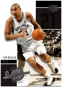 2002-03 Upper Deck Inspirations #75 Tim Duncan - HOF KOSTENLOSER VERSAND! - Bild 1 von 2