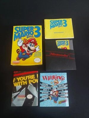 1990 Nintendo NES Super Mario Bros. 3 CIB Complete NICE MINT  - Image 1 of 4