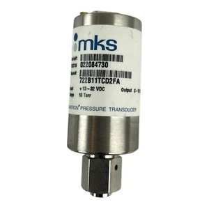 MKS BARATRON PRESSURE TRANSDUCER 722B11TCD2FA 10 TORR (FOR PARTS) - Picture 1 of 6