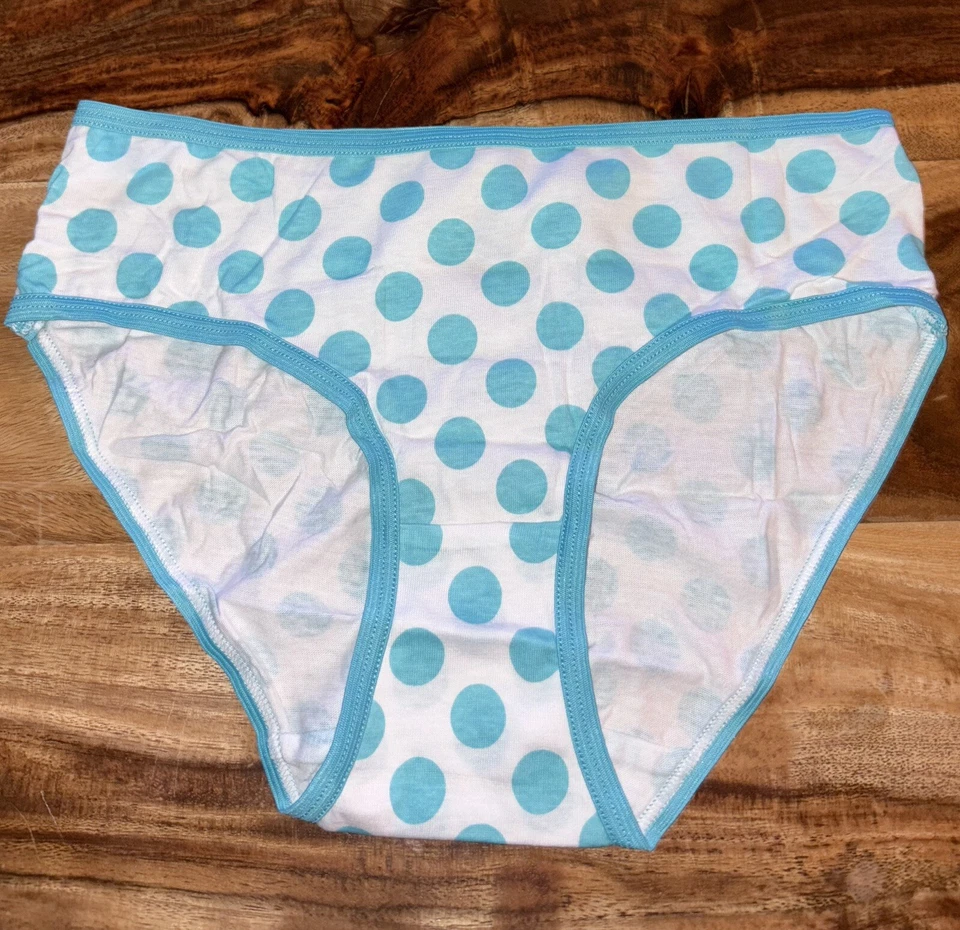 Sonoma Girl Life Style 14 Vintage Y2K Polka Dot Cotton Bikini  Panty Underwear - Image 1 of 4
