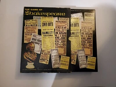 Vintage 1966 Avalon Hill The Game Of Shakespeare Bookcase Board Game - Image 1 of 4