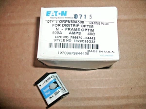 EATON ORPN80A500 7829C95G32 500A RATING PLUG N-FRAME DIGITRIP OPTIM -3 AVAILABLE - Picture 1 of 1