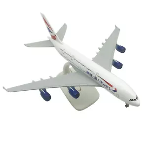 1:400 Scale British Airways A380 Model Alloy Model Plane with Display Stand - Picture 1 of 9