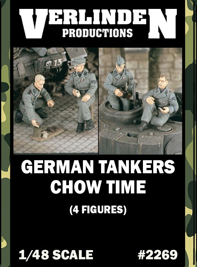 1/48 "Chow Time" WWII German Tankers (4 Figures/Set) VERLINDEN #2269 Resin Kits - Image 1 of 1