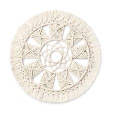 Macrame Wall Hanging Woven Tapestry Wall Art Wreath Boho Chic for Home With