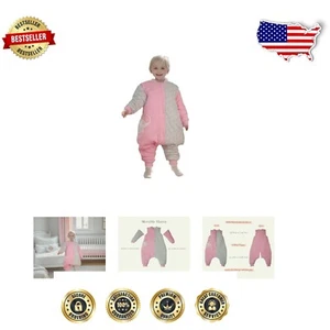 Soft Quilted Toddler Sleeping Bag with Movable Sleeves - Perfect for 2-4 Years - Picture 1 of 11