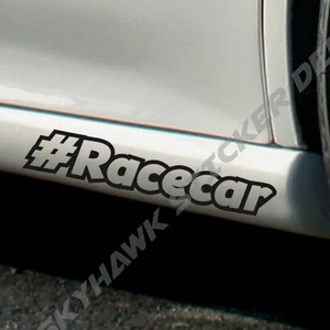 #Racecar Bumper Sticker Vinyl Decal Drift JDM Hashtag Race Car Window Sticker - Picture 1 of 3