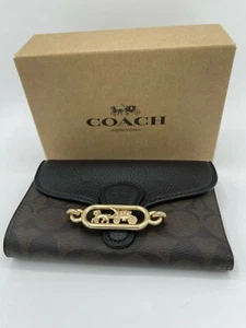 Coach Jade Medium Envelope Wallet Signature Canvas NWT - Picture 1 of 12