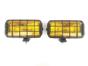 Luz niebla amarilla faros antiniebla faros adicionales bombillas 12-24 V rejilla protectora - Imagen 1 de 14
