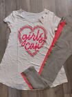 NWT Justice Girls Outfit Girls Can Heart Top/Leggings  Size 10  (5)