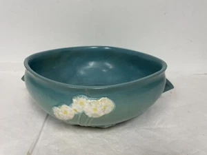Roseville Keramik PRIMROSE blau KONSOLENSCHÜSSEL 286-9" 1936 SELTEN! Quadratisch 9,5 Zoll W - Bild 1 von 12