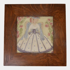 Azulejo enmarcado campana del sur cerámica arte vintage Rookwood Faience 3070Y - Imagen 1 de 3