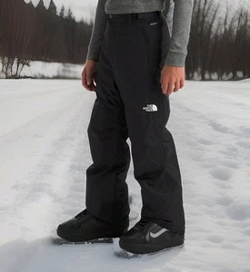 The North Face Freedom Pantaloni da Sci da Neve Isolati Bambini Ragazzi Giovani Medium 10 Nero - Foto 1 di 11