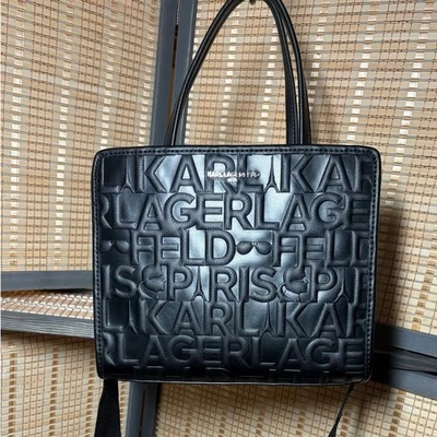 Karl Lagerfeld Maybelle Satchel in Black - Image 1 of 4
