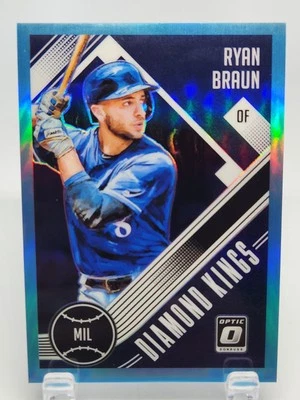 Ryan Braun 2018 Donruss Optic Diamond Kings Blue SP 22/50 NM-MT - Image 1 of 2