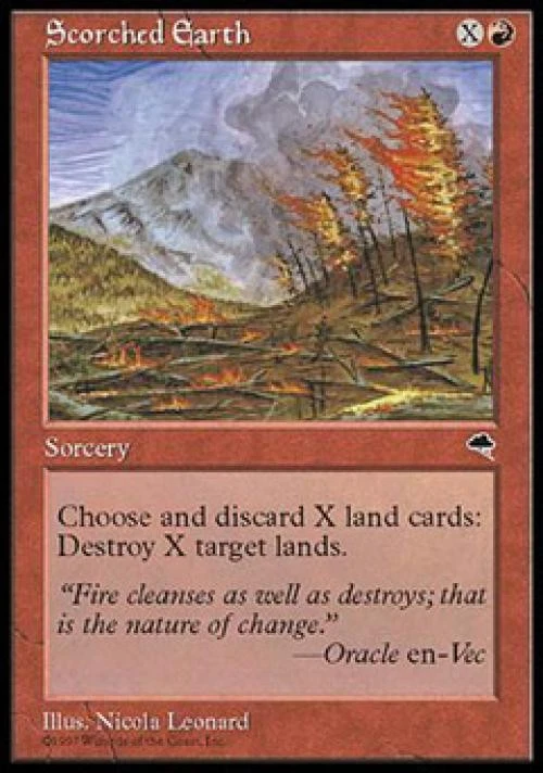Scorched Earth - Medium Play MTG Tempest - Image 1 of 1