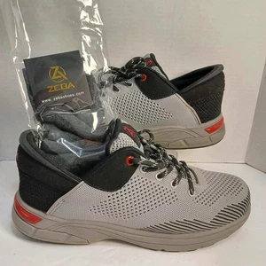 Zapatillas Manos Libres ZEBA Easy Shoes Gris Negro Rojo Para Hombre Talla 11.5 - Imagen 1 de 8