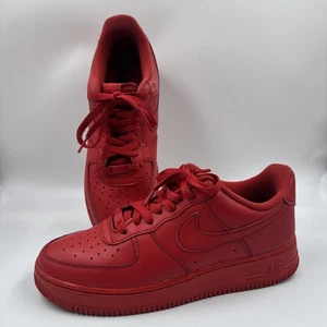 Nike Air Force 1 Herren Größe 9,5 Retro Niedrig Dreifach Rot CW6999-600 Turnschuhe Schuh - Bild 1 von 19