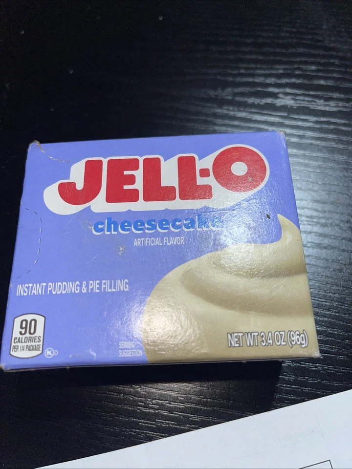 2 Sugar JELL-O Cheesecake Flavored Instant Pudding & Pie Filling 1 Oz BOXE