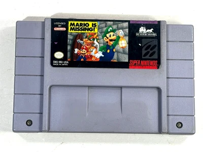 Mario is Missing (Super Nintendo, 1993) SNES Authentic Tested - Image 1 of 4