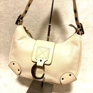 Chloe Shoulder Bag Purse Leather Beige Authentic from JAPAN - Picture 1 of 24