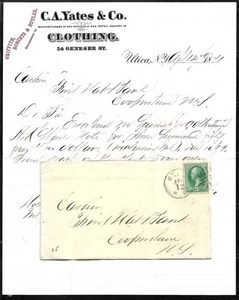 1871 New York cover with business content - Picture 1 of 1
