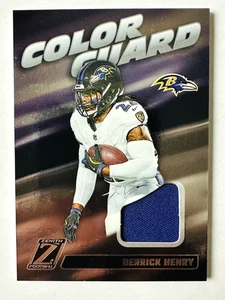 2024 Panini Zenith Derrick Henry Jersey Card Color Guard Ravens Star! - Picture 1 of 3